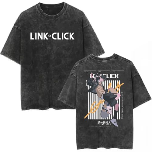 LWZCYS Link Click Tshirt Short Sleeve Anime T-Shirts Men Women